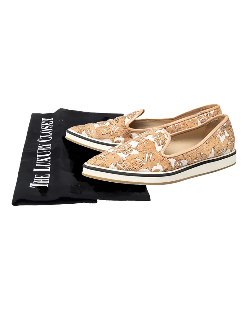 Nicholas Kirkwood pointed-toe slip-on sneakers - Nude Nude