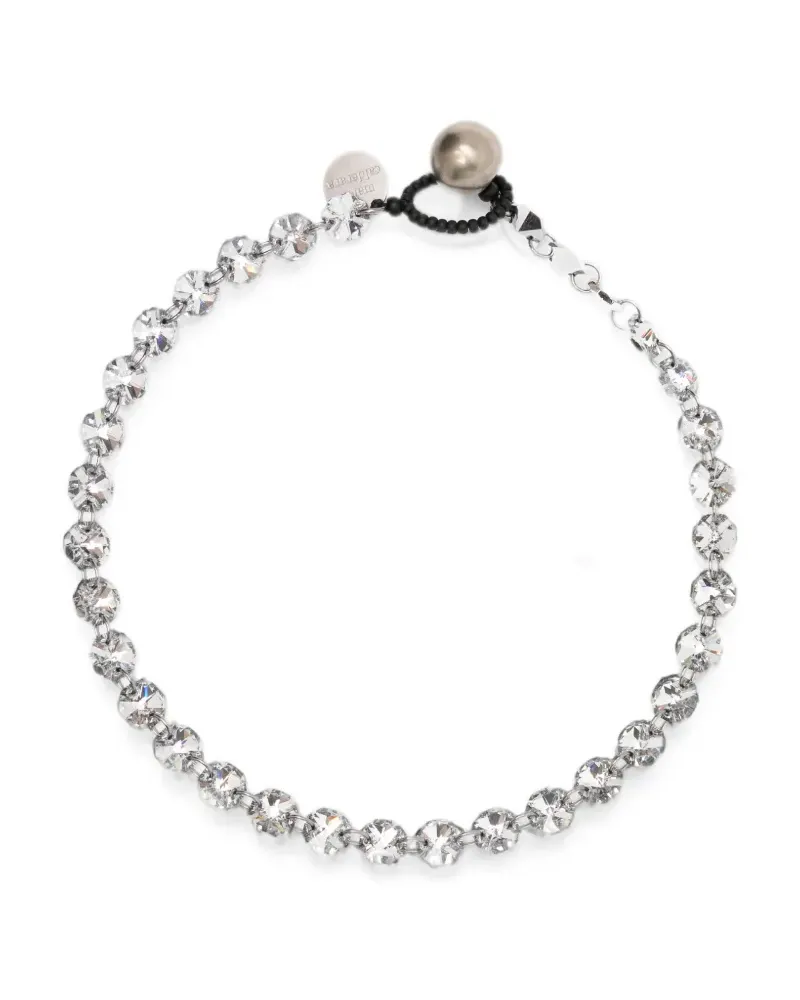 Maria Calderara crystal-embellished bead-detail necklace - Silber Silber