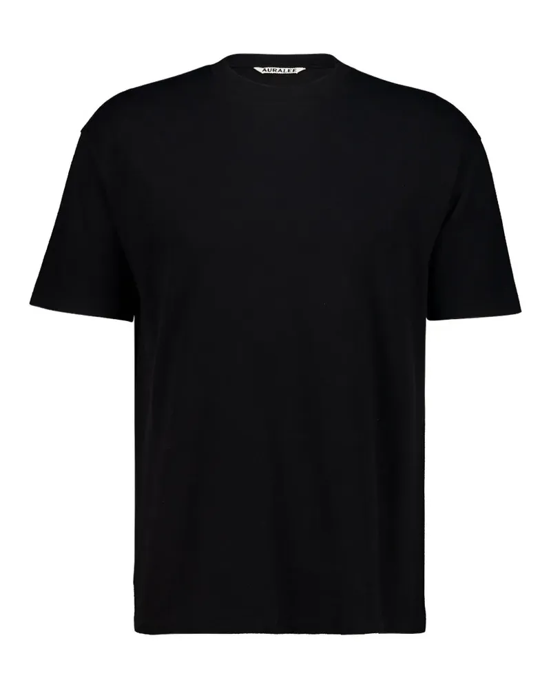 AURALEE short-sleeve cotton T-shirt - Schwarz Schwarz
