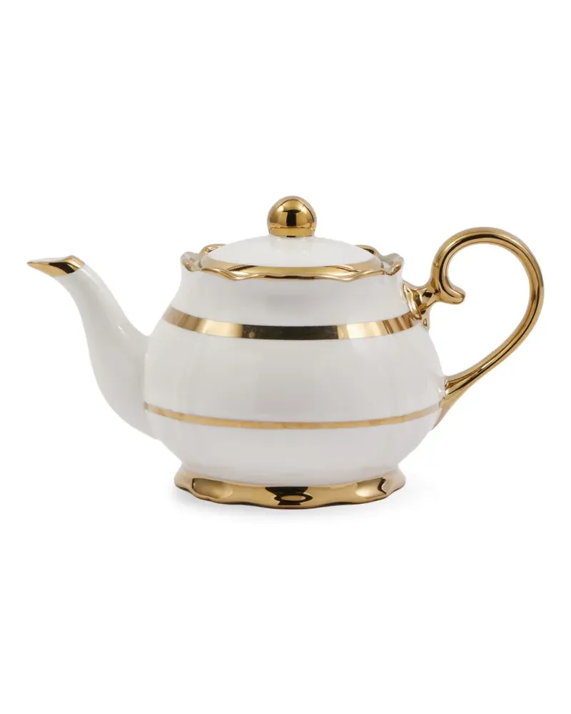 POLSPOTTEN Golden Finds Teekanne - Weiß Weiß