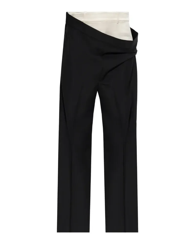 Róhe pleated fold-over trousers - Schwarz Schwarz