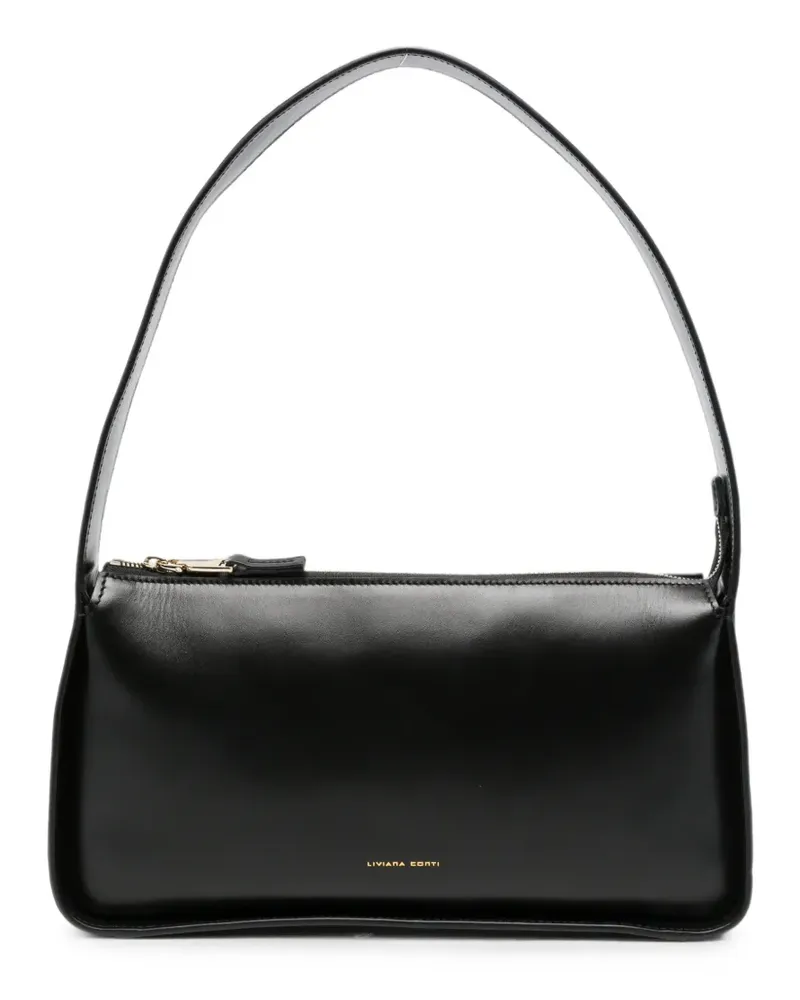 Liviana Conti leather shoulder bag - Schwarz Schwarz