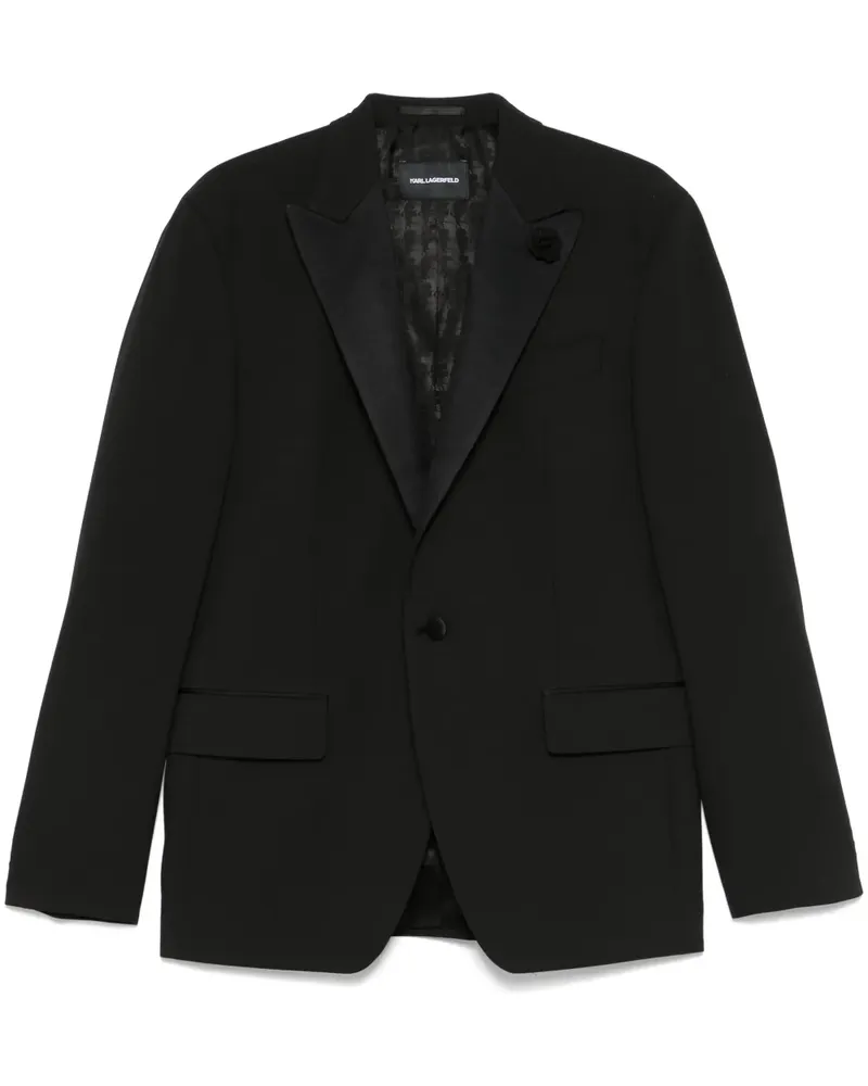 Karl Lagerfeld Bloom Blazer - Schwarz Schwarz