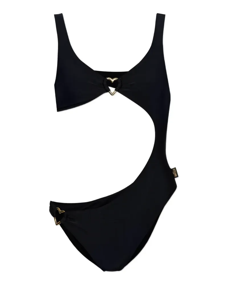 Moschino Badeanzug mit Cut-Out - Schwarz Schwarz