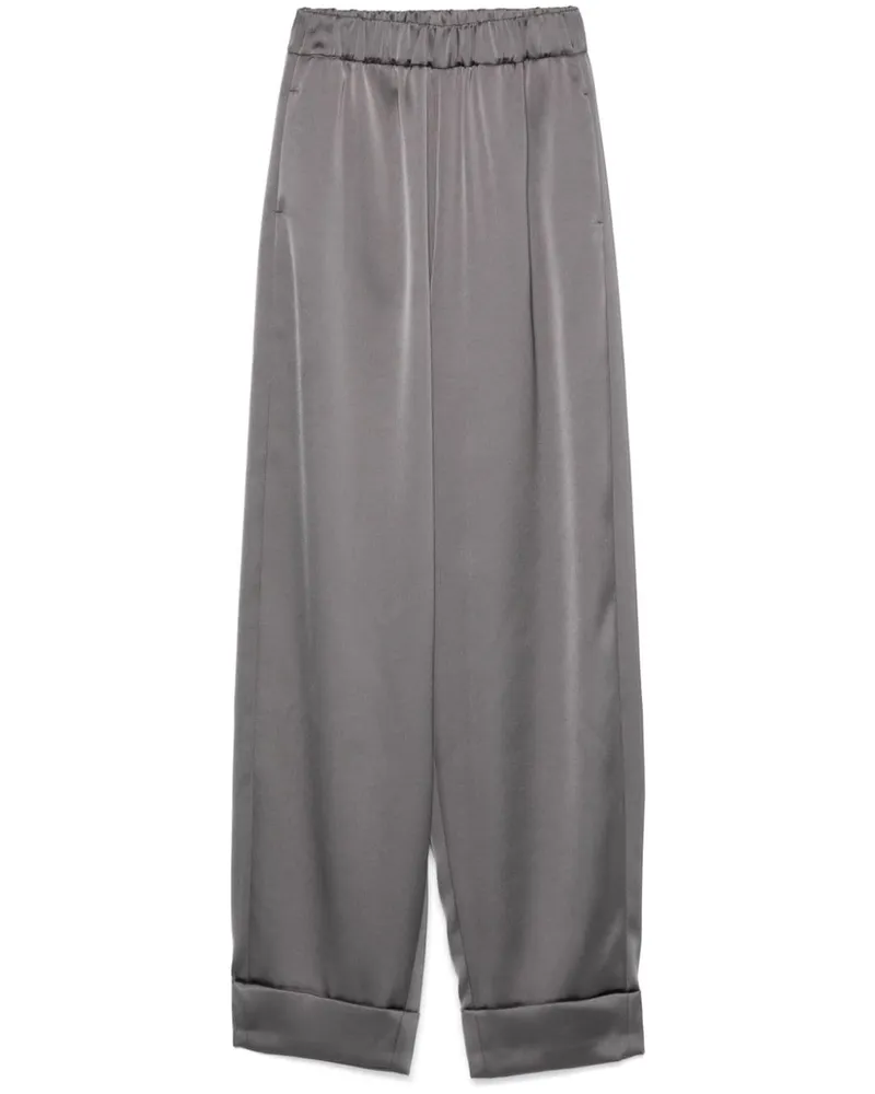 Blanca Hose aus Satin - Grau Grau