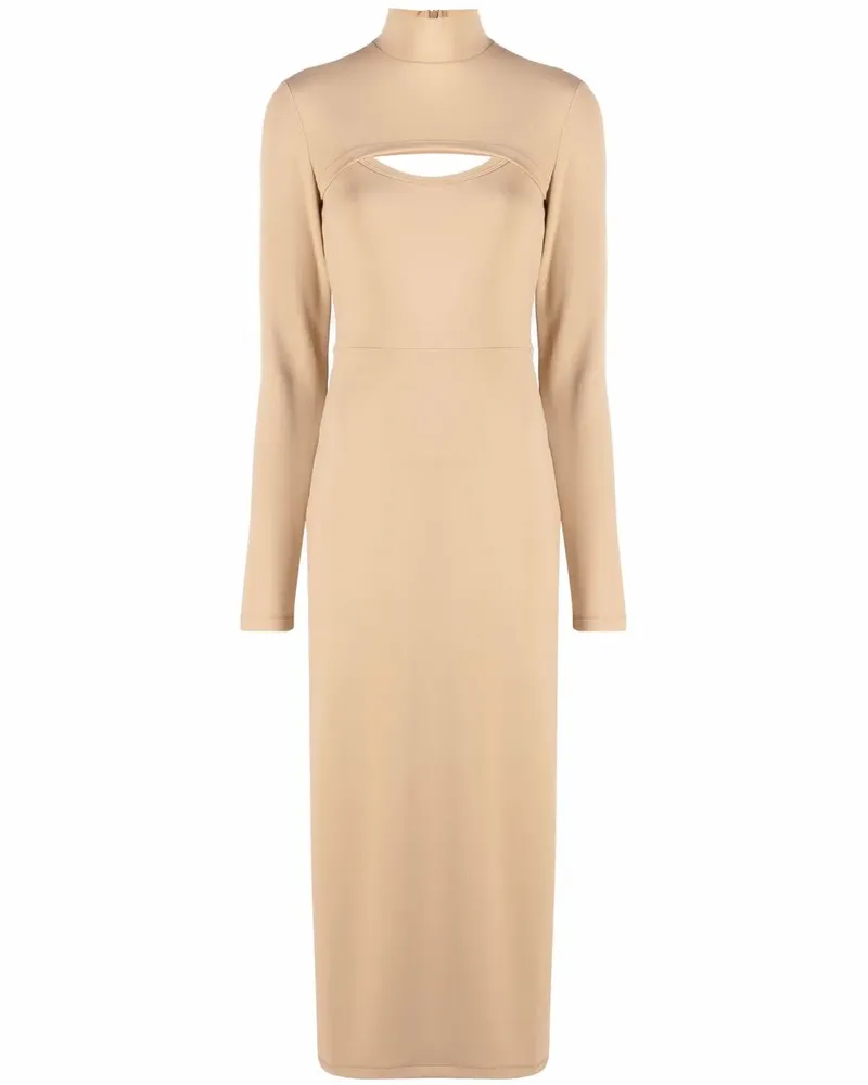 AMBUSH Midikleid mit Cut-Outs - Nude Nude