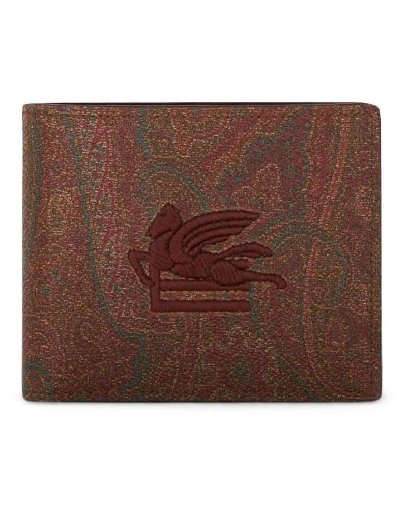 Etro Portemonnaie mit Paisley-Jacquard - Braun Braun
