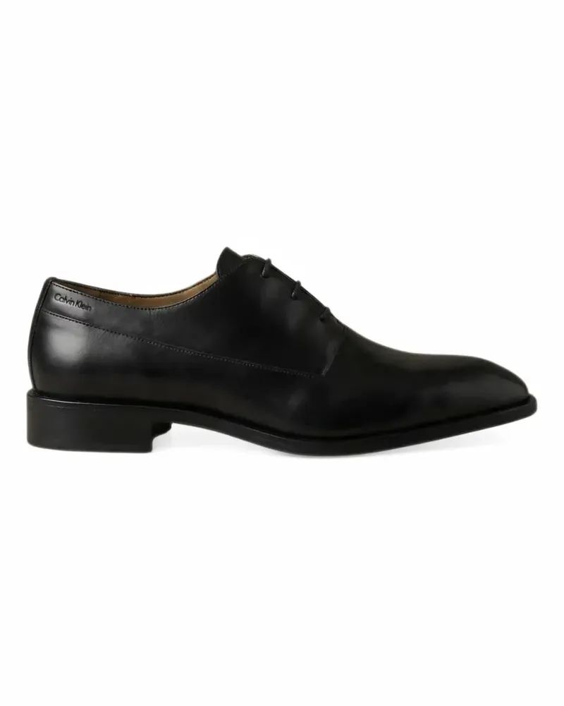 Calvin Klein leather Oxford shoes - Schwarz Schwarz