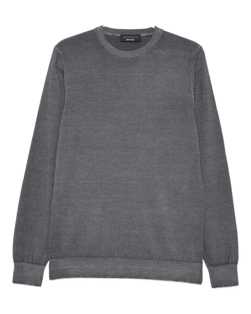 Jeordie's Sweatshirt mit Rundhalsausschnitt - Grau Grau