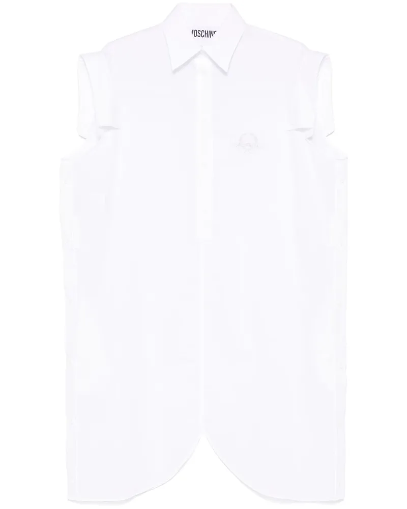 Moschino Kurzes Hemdkleid - Weiß Weiß