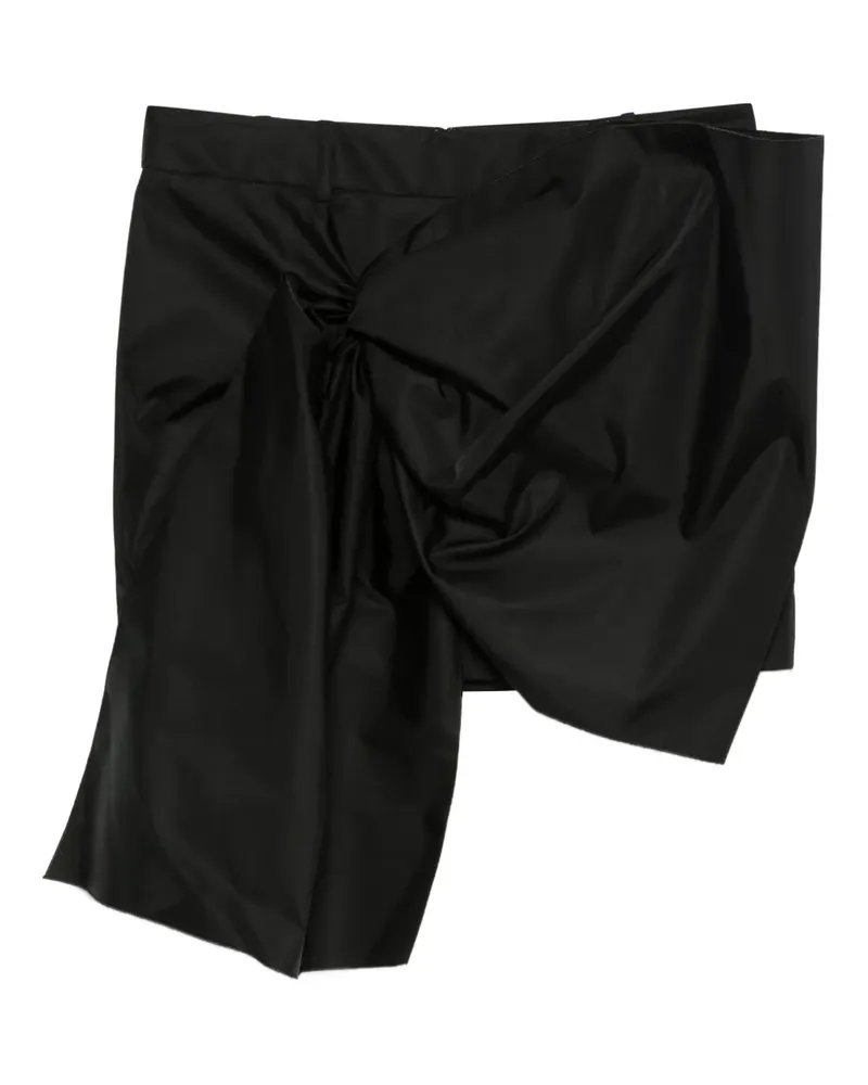 N° 21 Minirock mit Schleife - Schwarz Schwarz