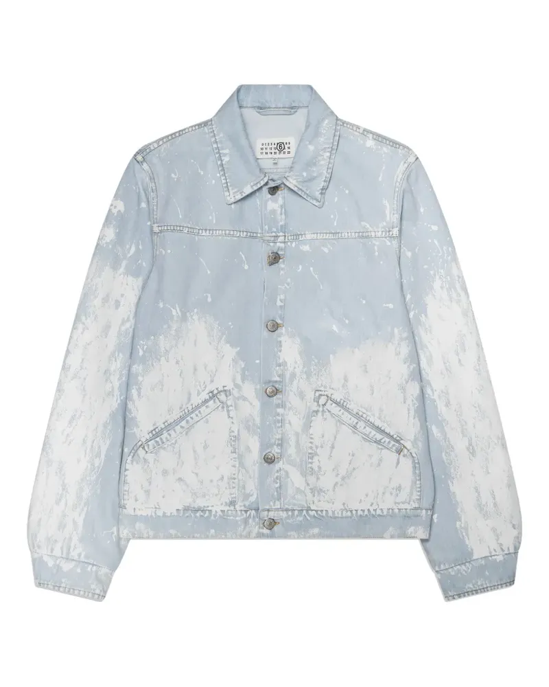 Maison Margiela paint-splatter jacket - Blau Blau