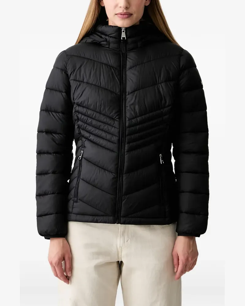 DKNY quilted hooded jacket - Schwarz Schwarz