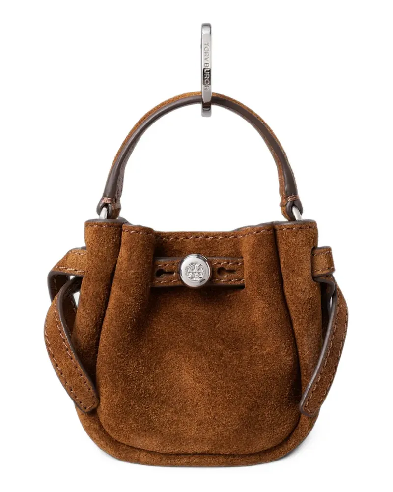 Tory Burch Romy Beutelanhänger aus Wildleder - Braun Braun