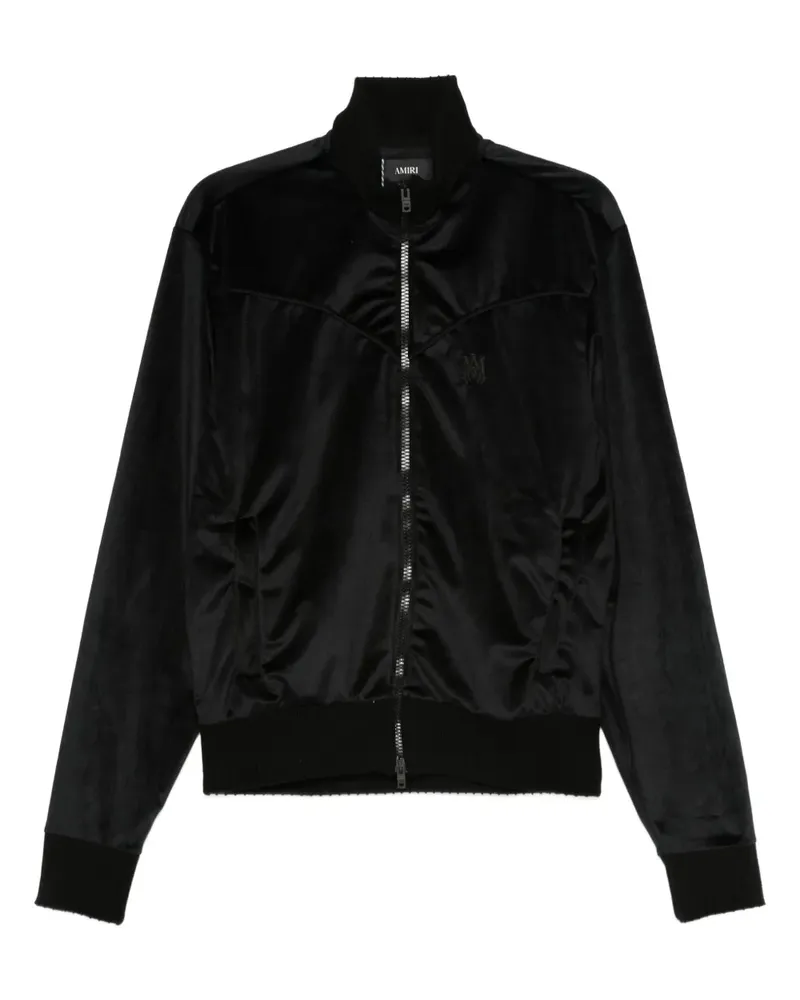 Amiri Velours-Jacke mit Reißverschluss - Schwarz Schwarz