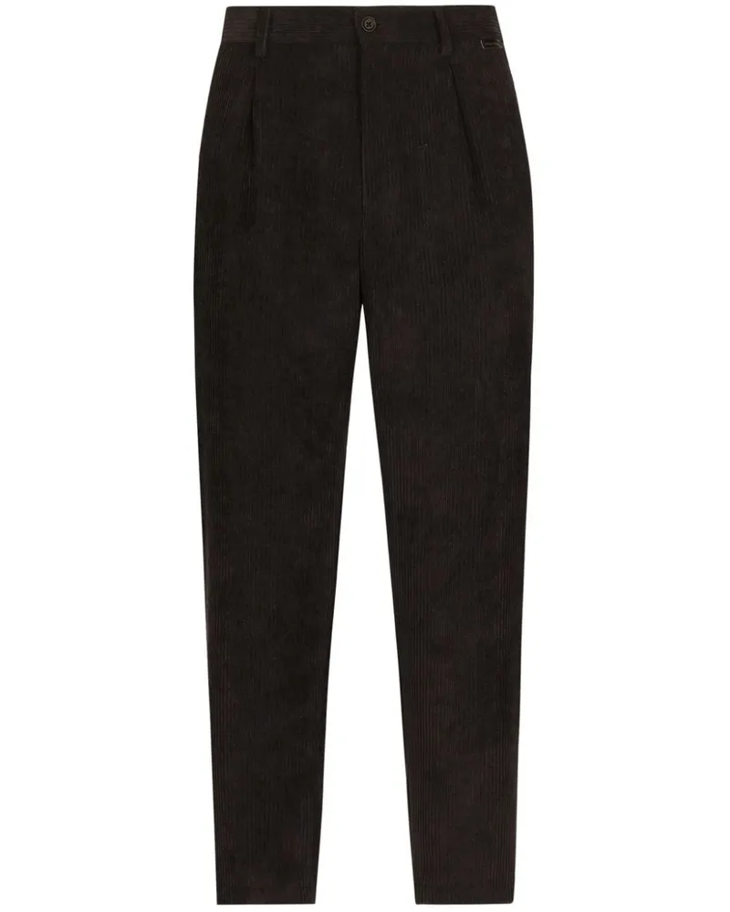 Dolce & Gabbana Hose aus Cord - Schwarz Schwarz