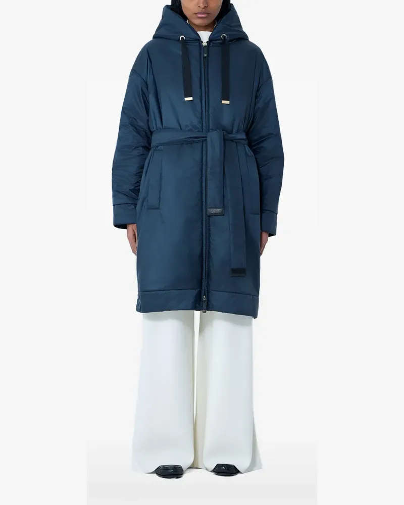Max Mara Dionisio hooded coat - Blau Blau