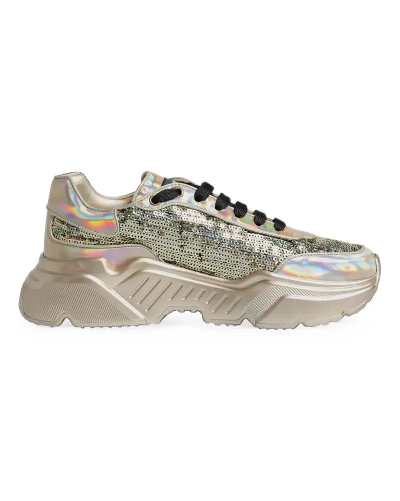 Dolce & Gabbana Daymaster Sneakers mit Pailletten - Gold Gold