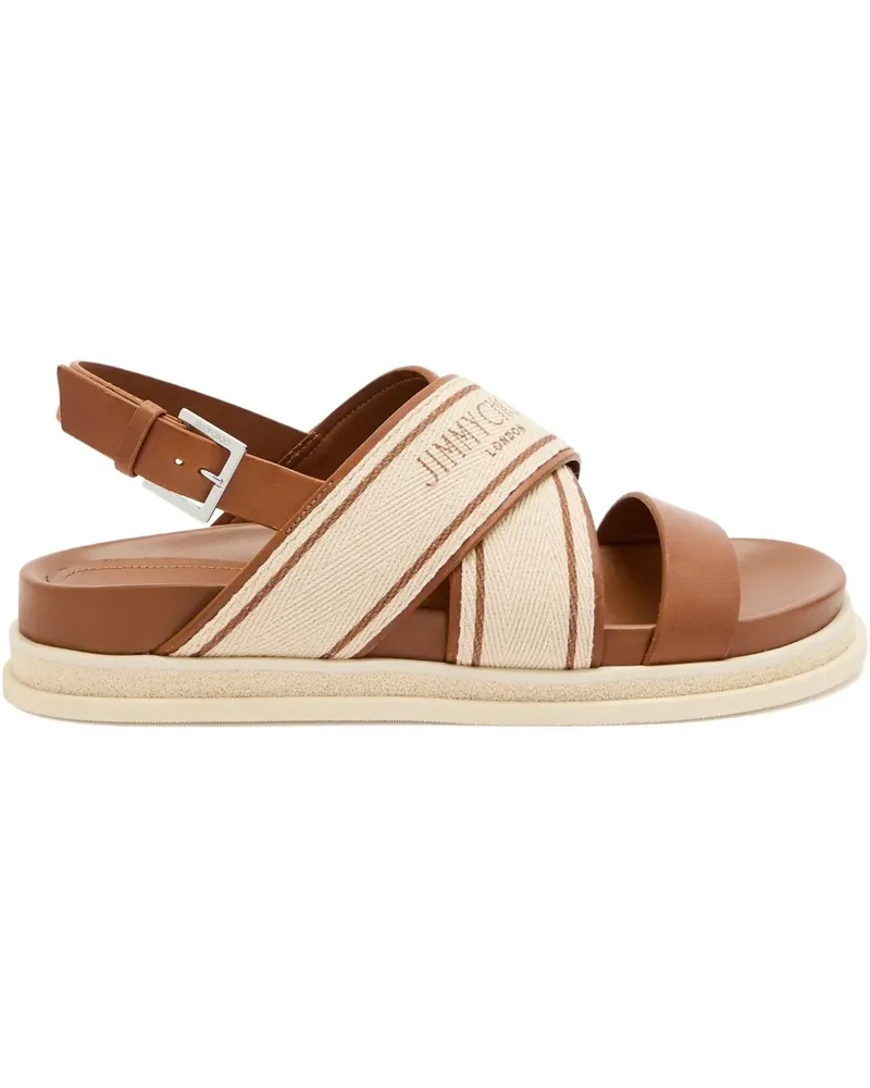 Jimmy Choo Joa Sandalen aus Leder - Braun Braun