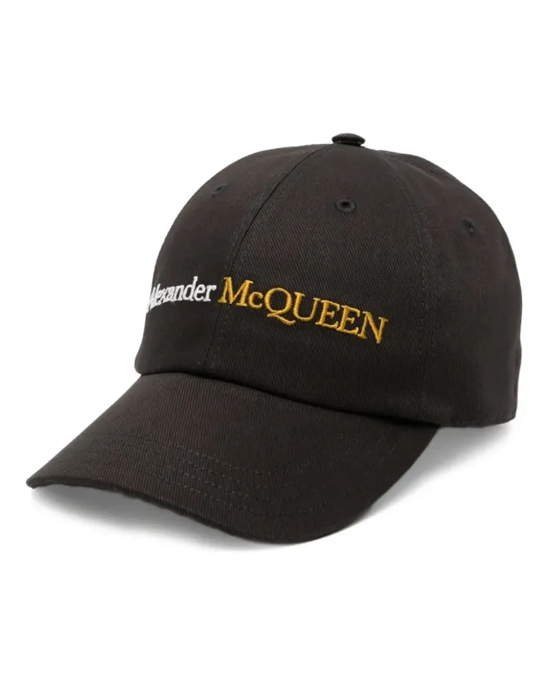 Alexander McQueen Baseballkappe mit Logo - Schwarz Schwarz