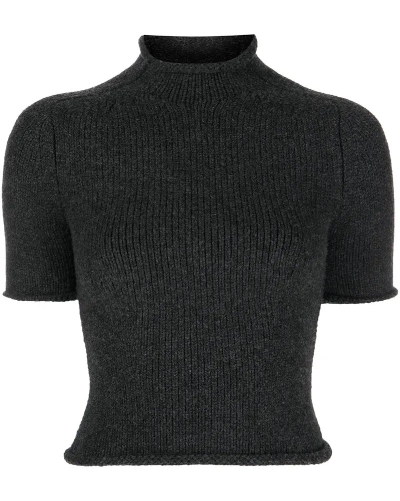 Alexander Wang Strickoberteil mit Stehkragen - Grau Grau