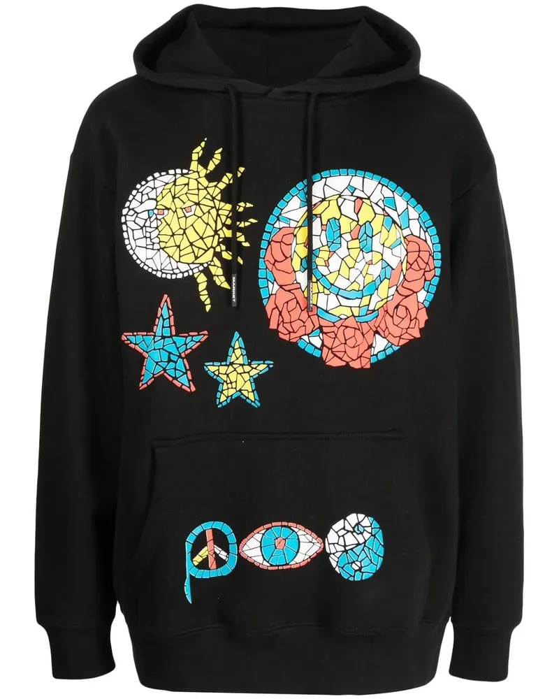 Market Hoodie mit Mosaik-Print - Schwarz Schwarz