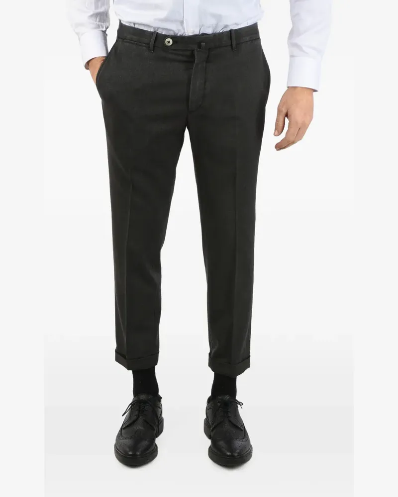 Corneliani pleated wool chino trousers - Grau Grau