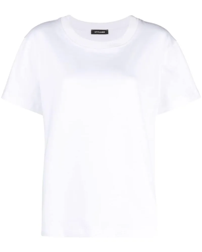 STYLAND Klassisches T-Shirt Weiß