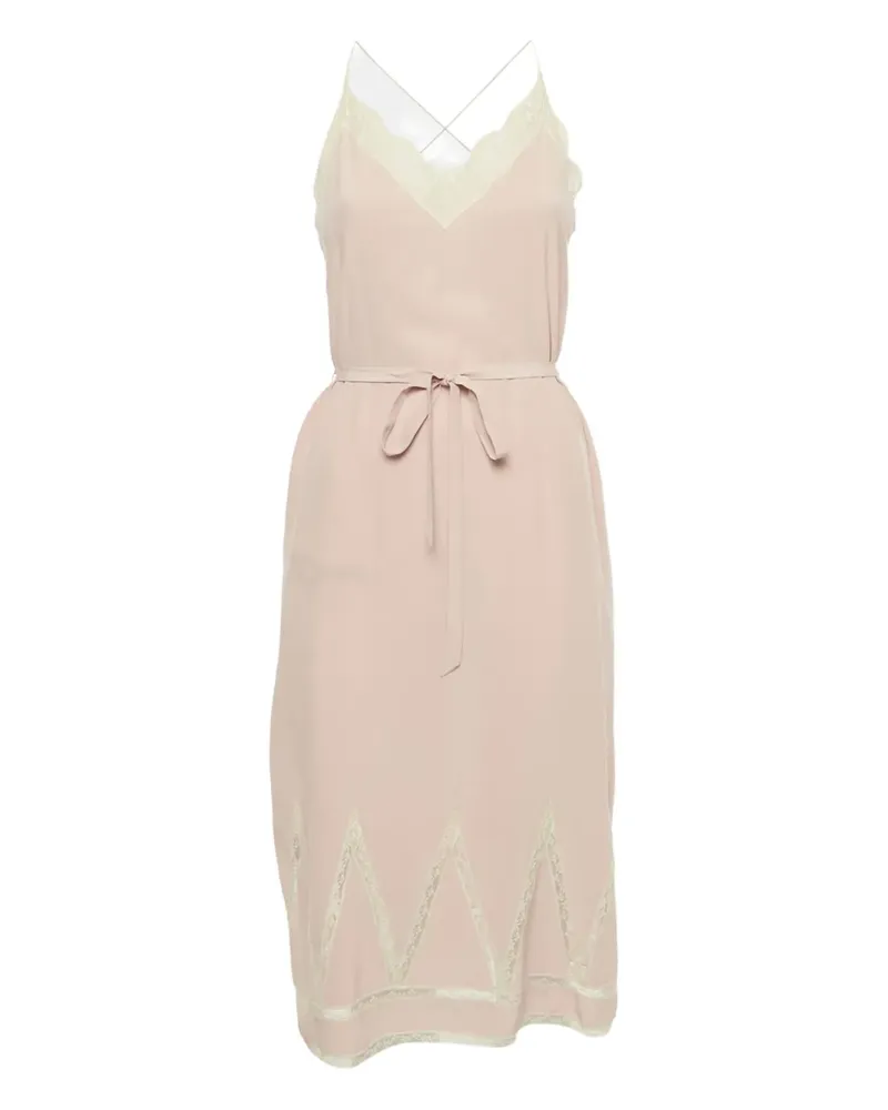 Zadig & Voltaire Camisole-Kleid mit Spitzenbesatz - Rosa Rosa