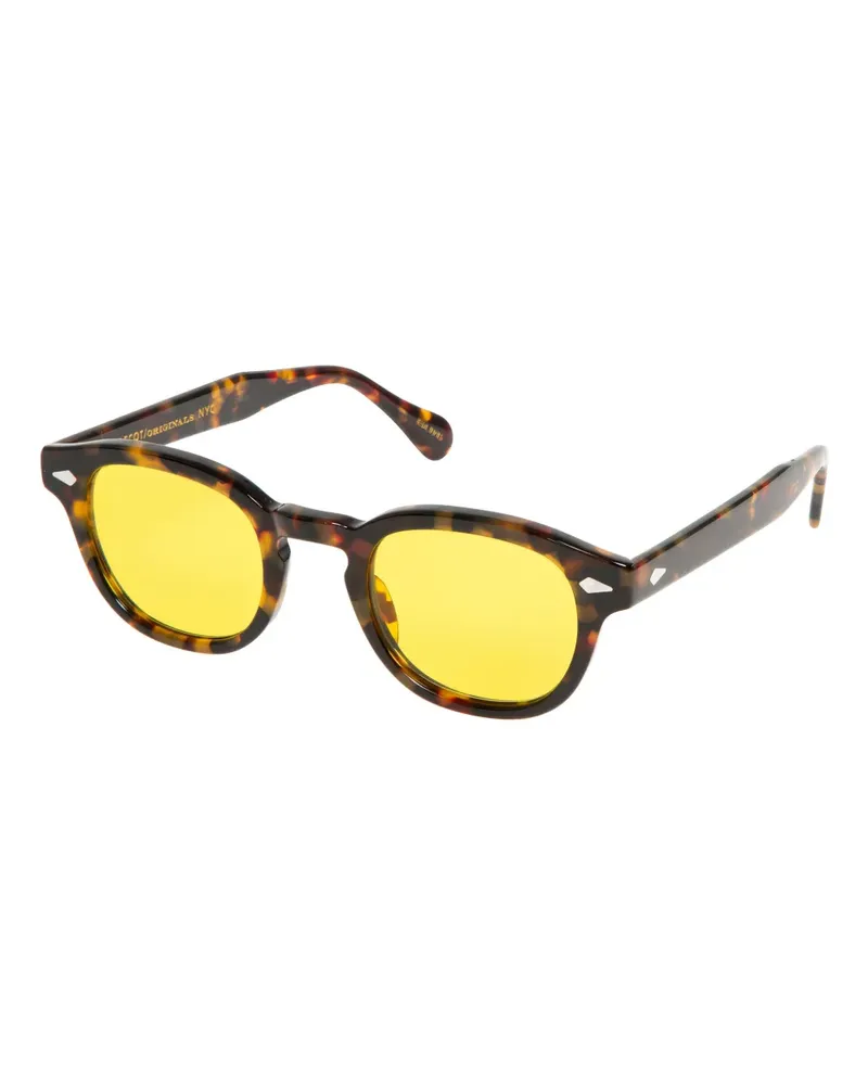 MOSCOT Runde Lemtosh Sonnenbrille - Braun Braun