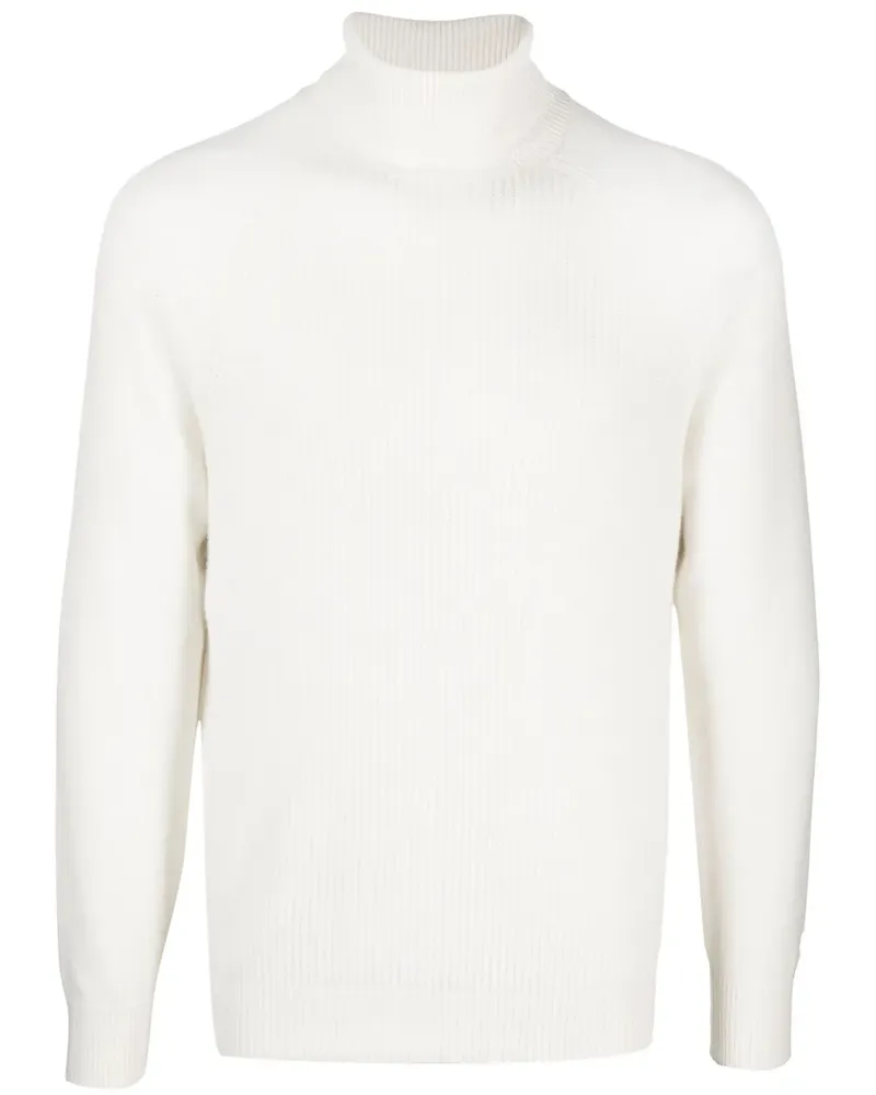 Brunello Cucinelli Rollkragenpullover aus Kaschmir - Weiß Weiß