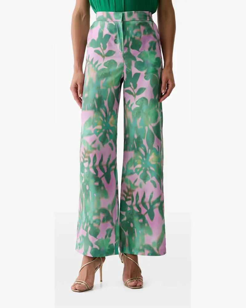 Morgan Hose mit Print - Grün Grün