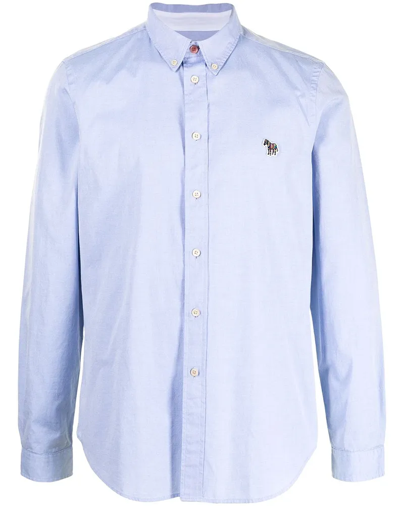 Paul Smith Hemd mit Zebra-Patch - Blau Blau