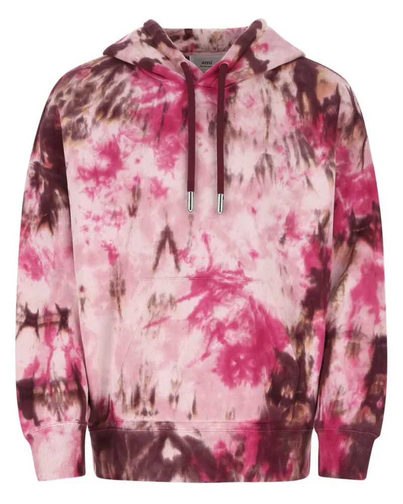 AMI Paris Hoodie mit Print - Rosa Rosa