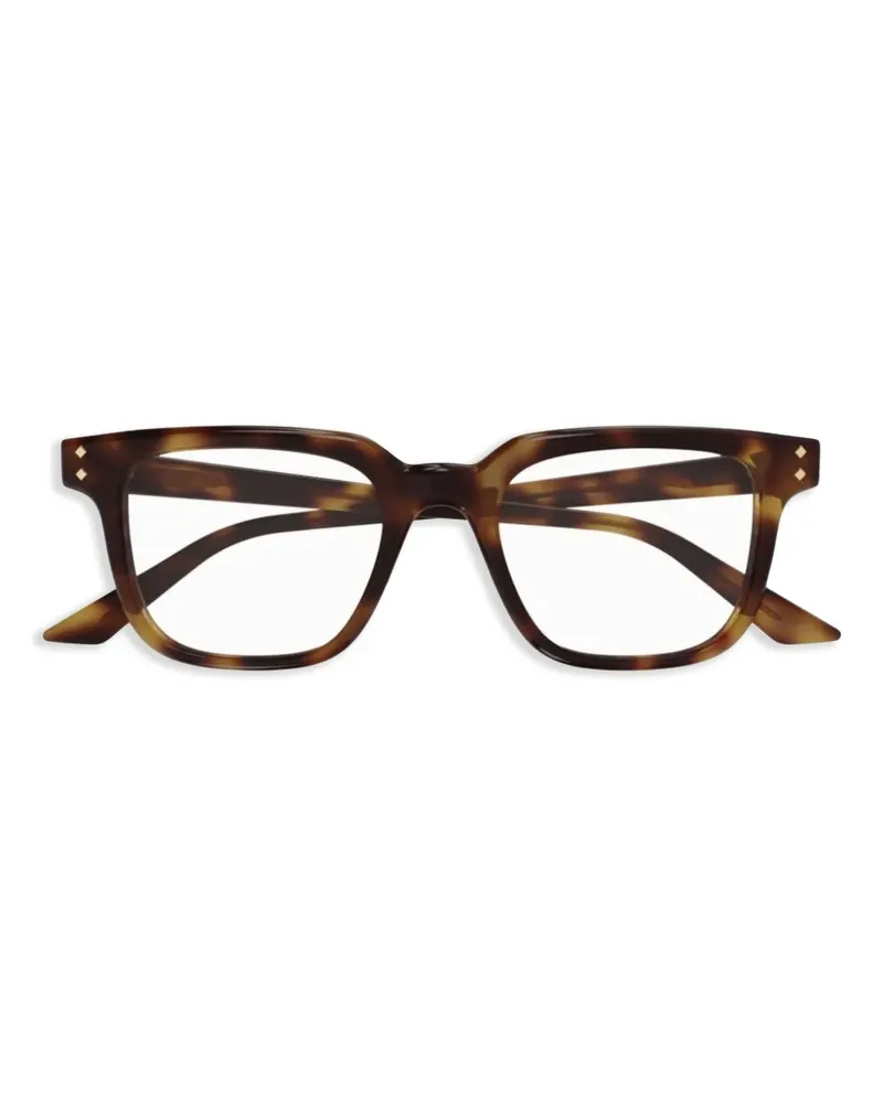 Gucci Brille mit Nietendetail - Braun Braun