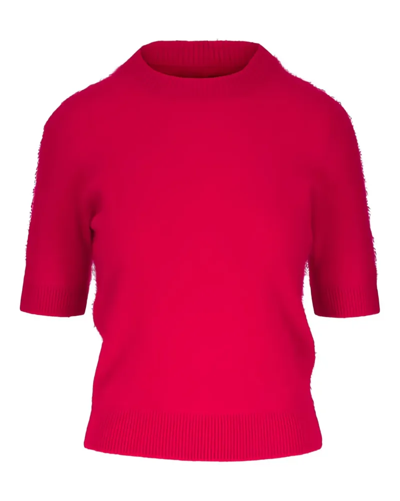 Dorothee Schumacher Gestricktes Fluffy Statements T-Shirt Rot