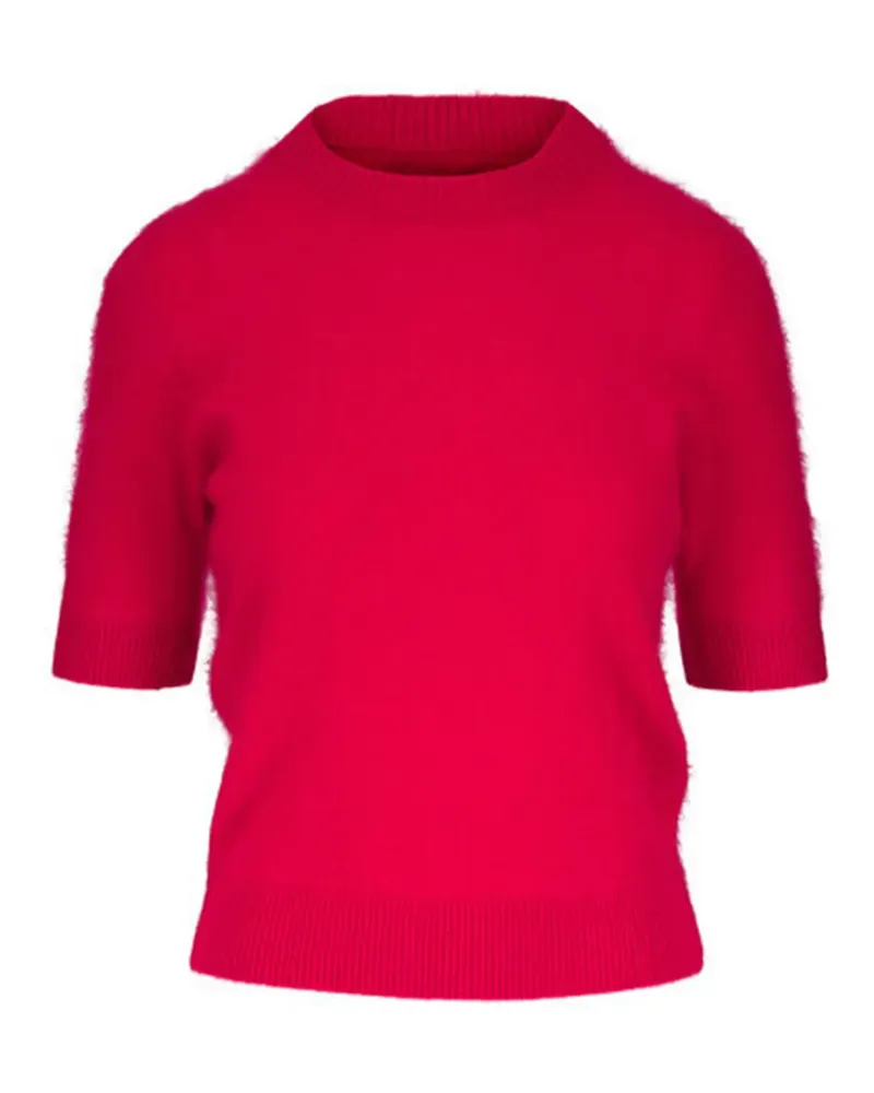 Dorothee Schumacher Gestricktes Fluffy Statements T-Shirt Rot