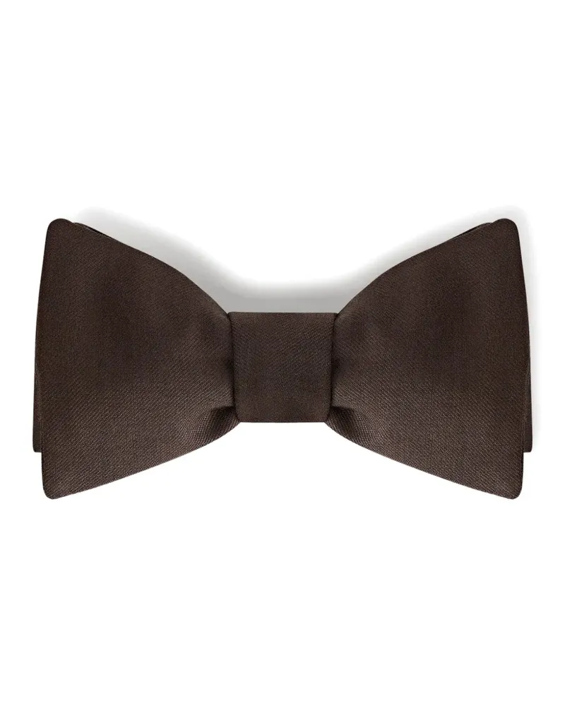 LARDINI Fliege mit Webmuster - Braun Braun