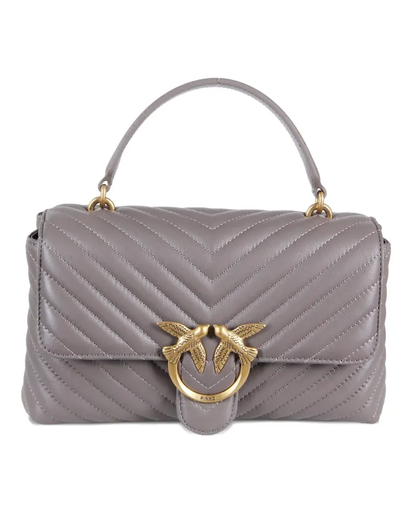 Pinko Clutch mit Zickzackmuster - Grau Grau