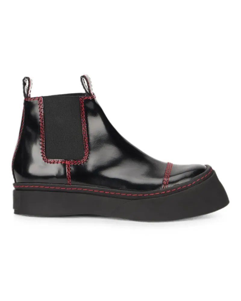 Philosophy Di Lorenzo Serafini contrast-stitch platform ankle boots - Schwarz Schwarz