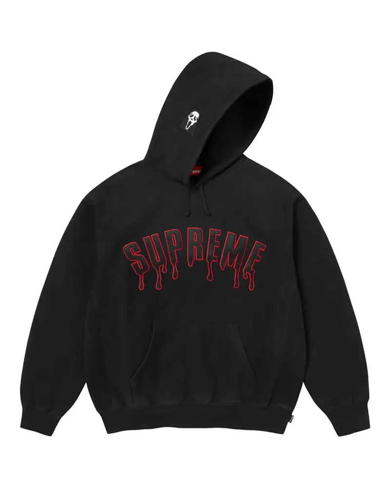 Supreme Being Langärmeliger Ghostface® Arc Hoodie - Schwarz Schwarz