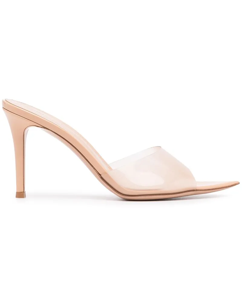 Gianvito Rossi Elle Mules 85mm - Nude Nude