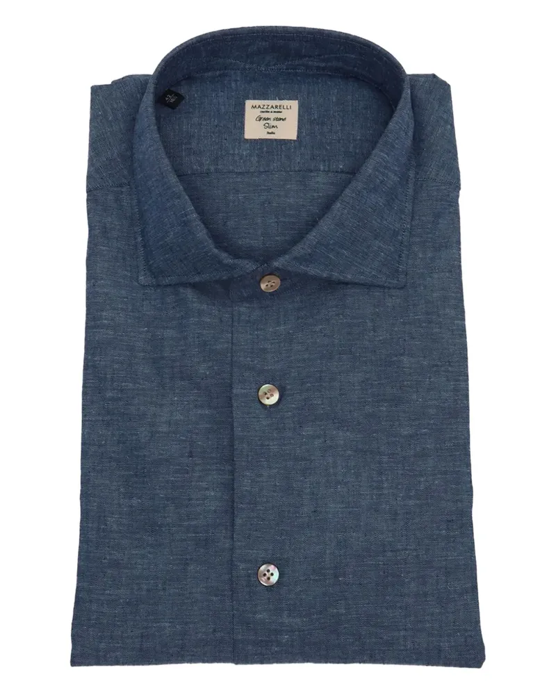 MAZZARELLI Klassisches Hemd - Blau Blau