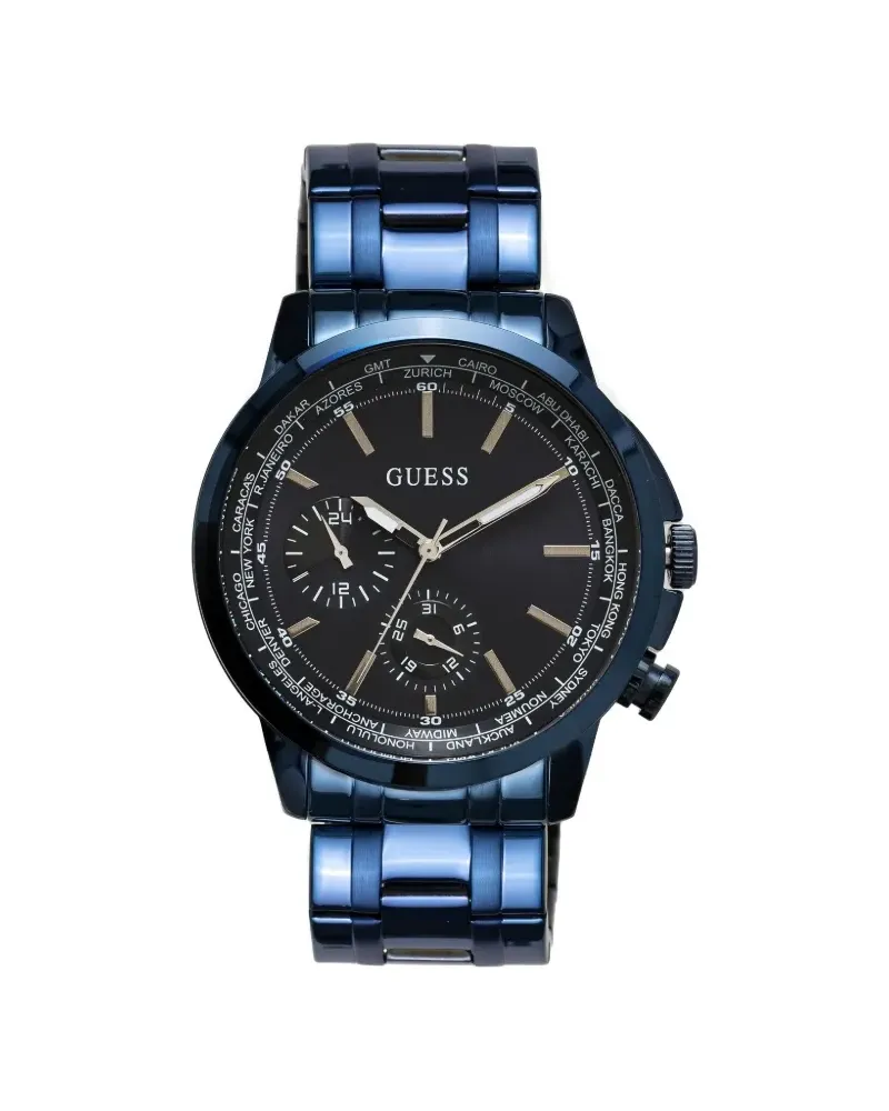 Guess Edelstahl 44mm - Blau Blau