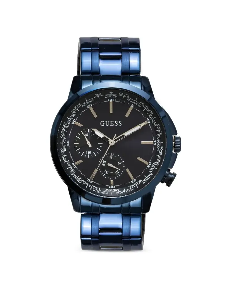 Guess Edelstahl 44mm - Blau Blau