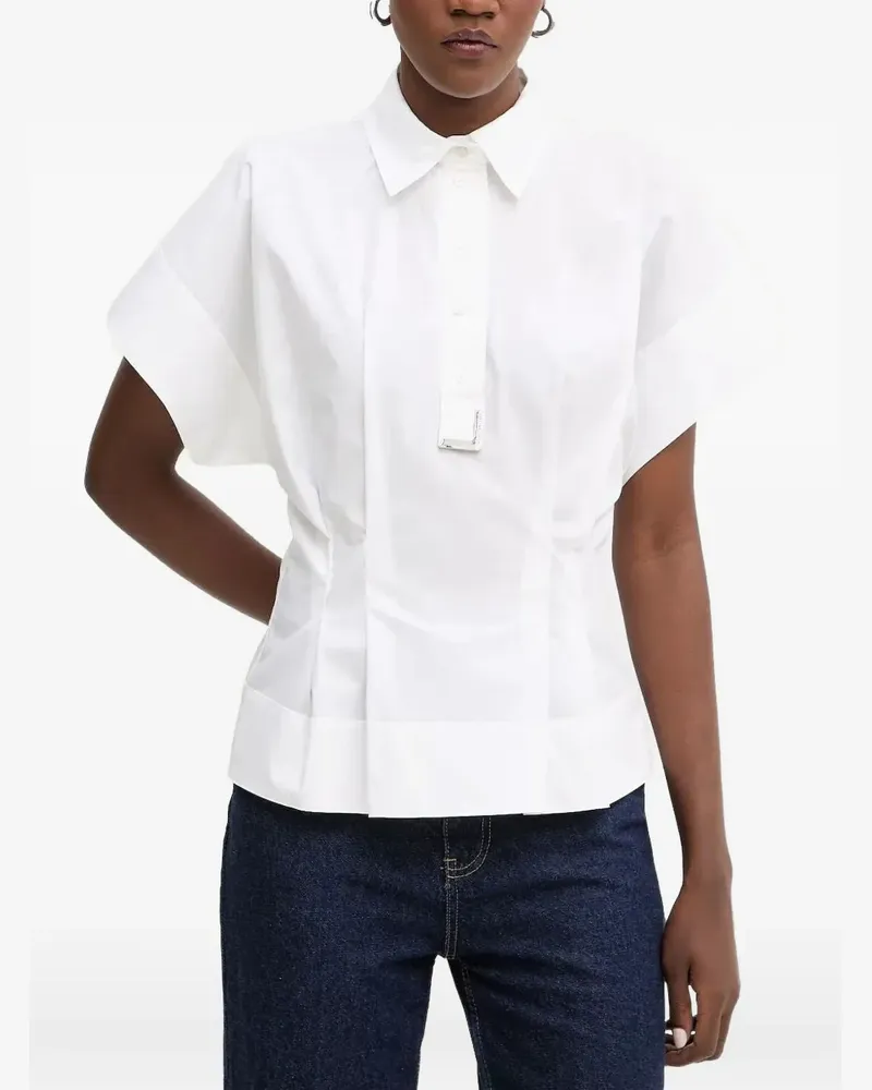 Karl Lagerfeld hardware-detail poplin shirt - Weiß Weiß