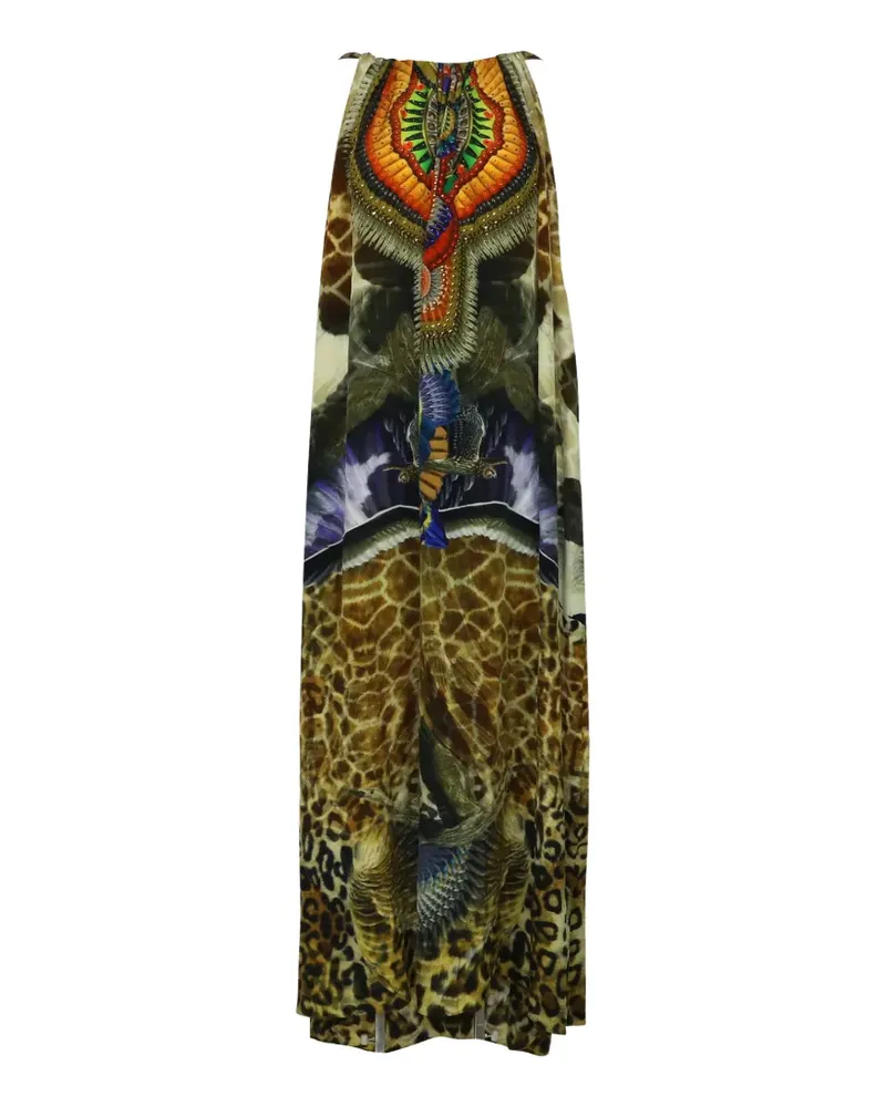 Camilla Eagle printed maxi dress - Grün Grün