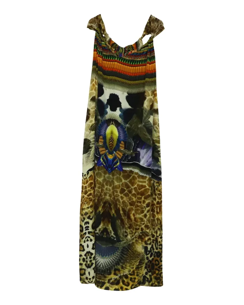 Camilla Eagle printed maxi dress - Grün Grün