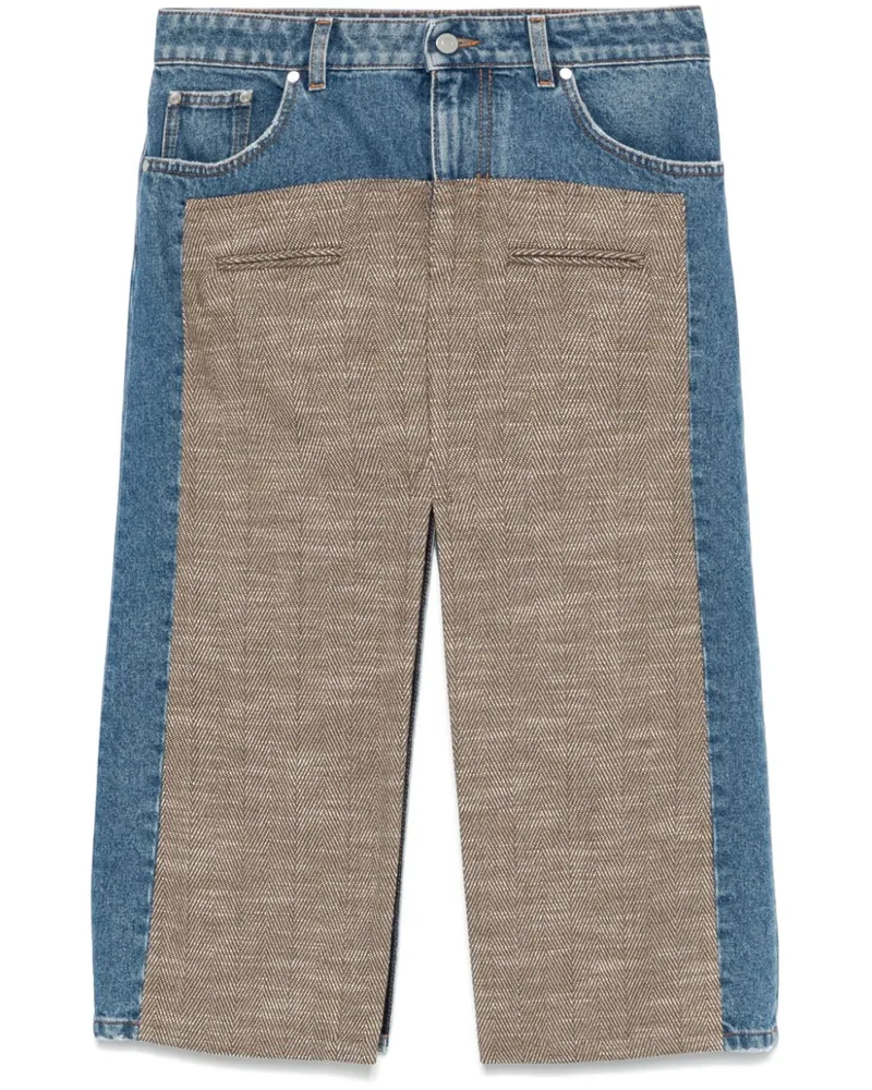 Stella McCartney Jeans-Midirock aus Tweed - Blau Blau