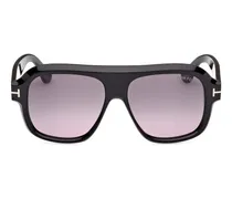 Getönte Pilotenbrille - Schwarz